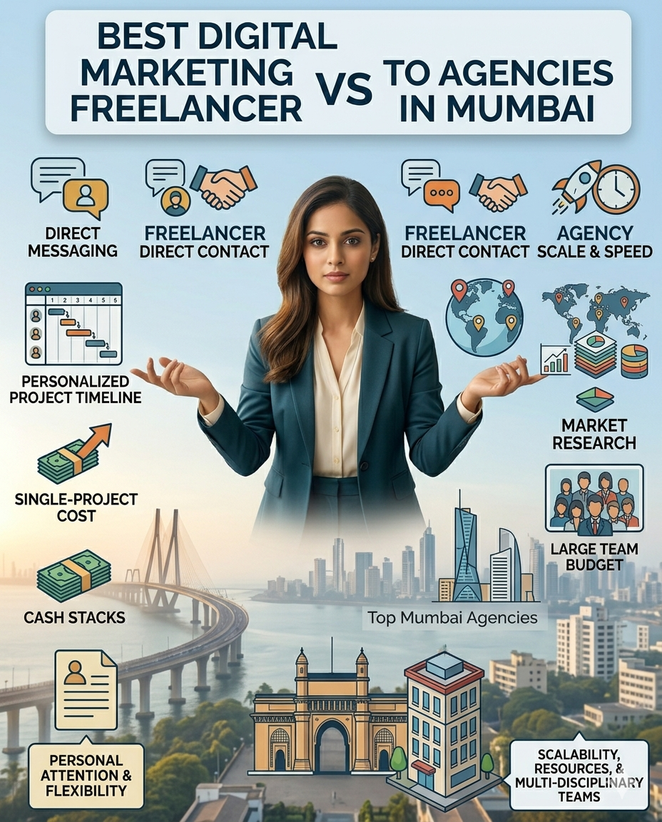 Best Digital Marketing Freelancer vs Top Agencies in Mumbai